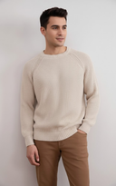 Men’s Ribbed Crew Neck Sweater