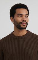 Men’s Ribbed Crew Neck Sweater