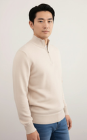 Men’s Zip Mock-Neck Sweater