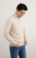Men’s Zip Mock-Neck Sweater