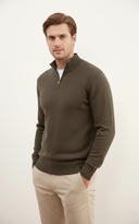 Men’s Zip Mock-Neck Sweater