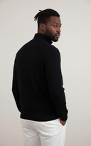 Men’s Stand-Collar Knit Pullover