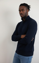 Men’s Stand-Collar Knit Pullover