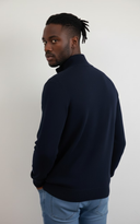 Men’s Stand-Collar Knit Pullover