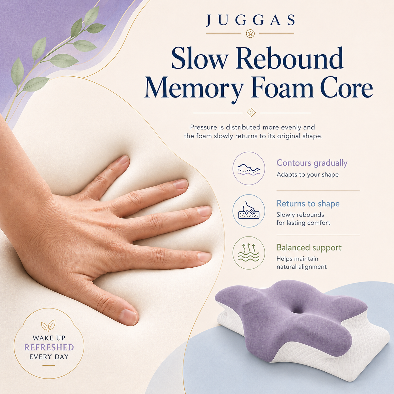 Skuggor Memory Foam Cervical Pillow