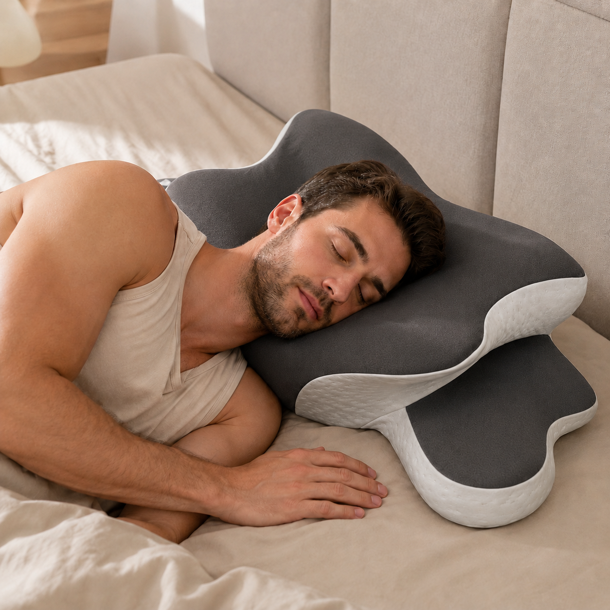 Skuggor Ergonomic Cervical Memory Foam Pillow
