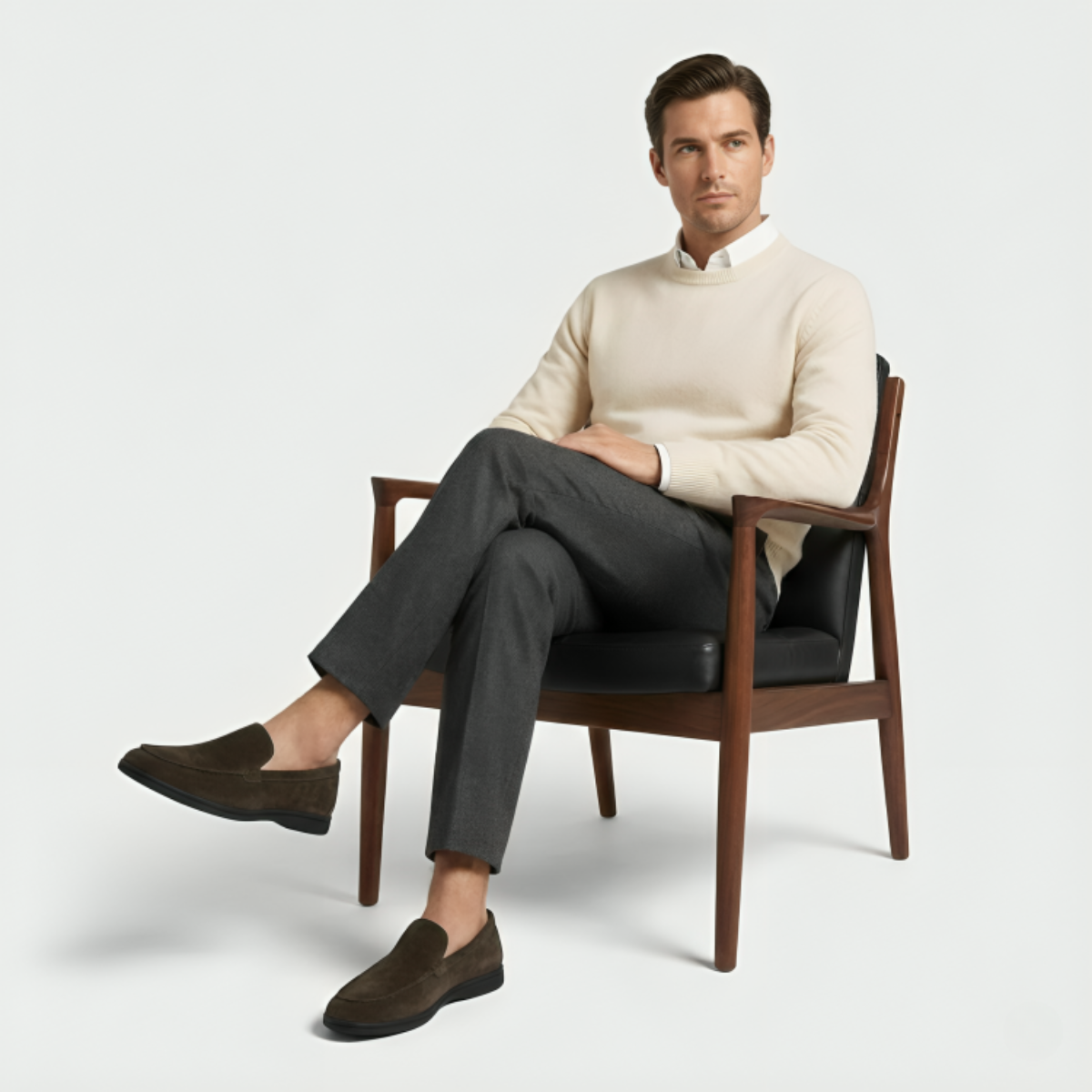 Men’s Slip-On Suede Loafers