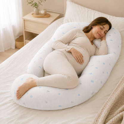 G-Shaped Pregnancy Pillow for Side Sleeping