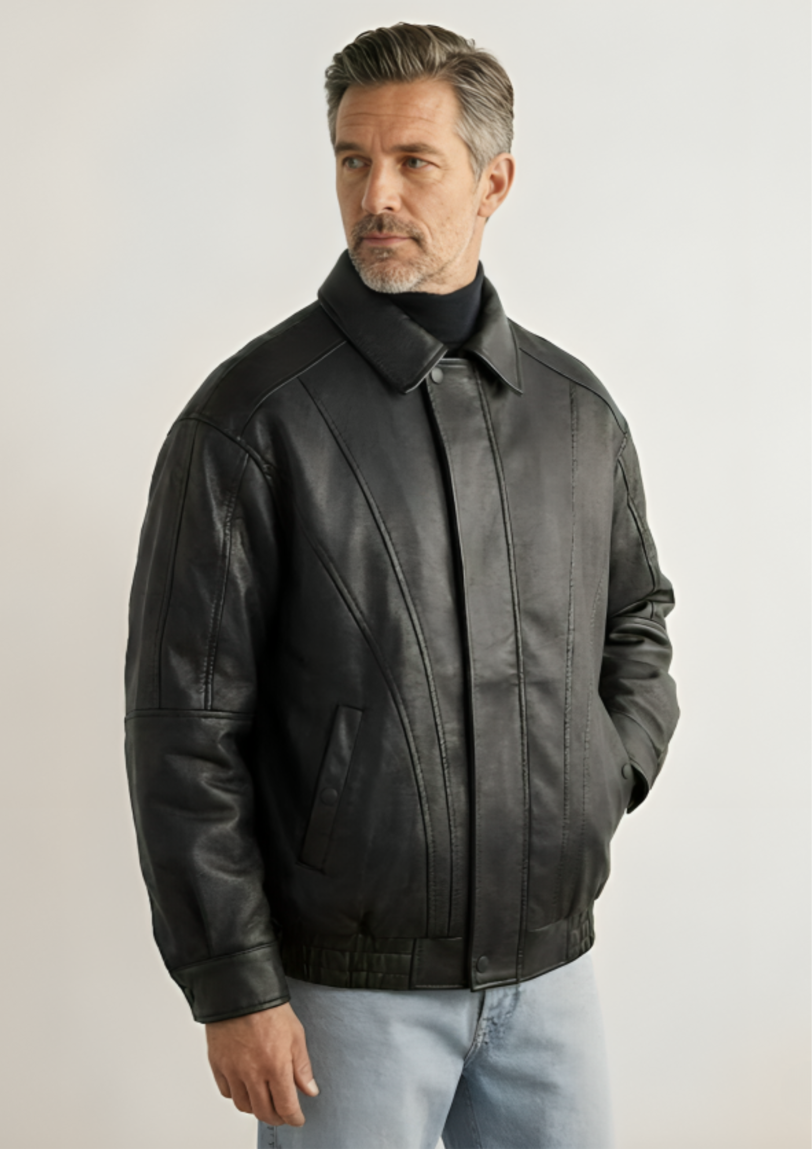 Men's Genuine Goat Leather Jacket