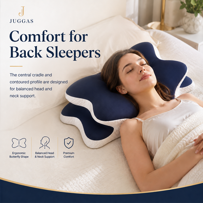 Skuggor Ergonomic Cervical Memory Foam Pillow