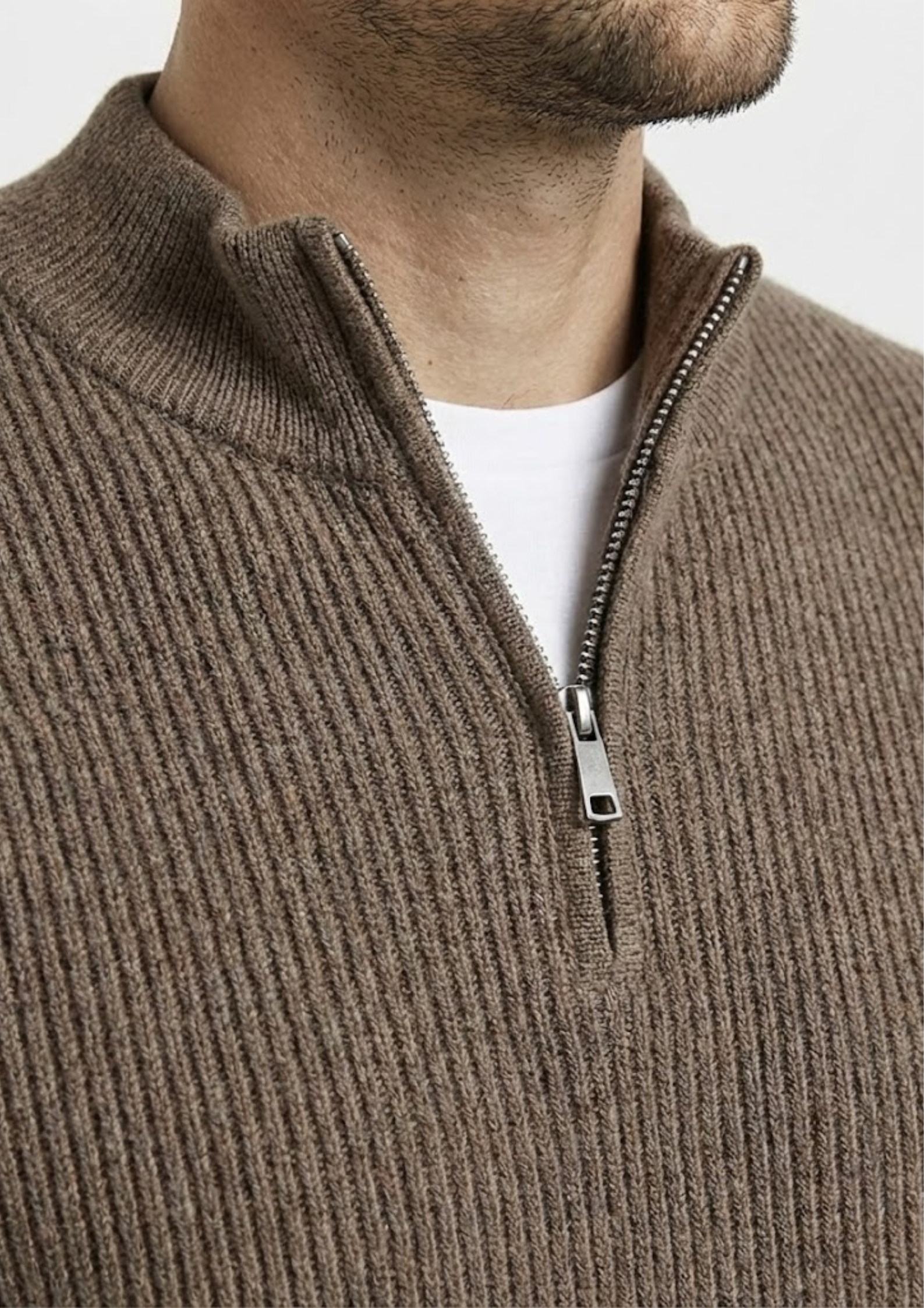 Men's Carrington Jacquard Half-Zip Sweater